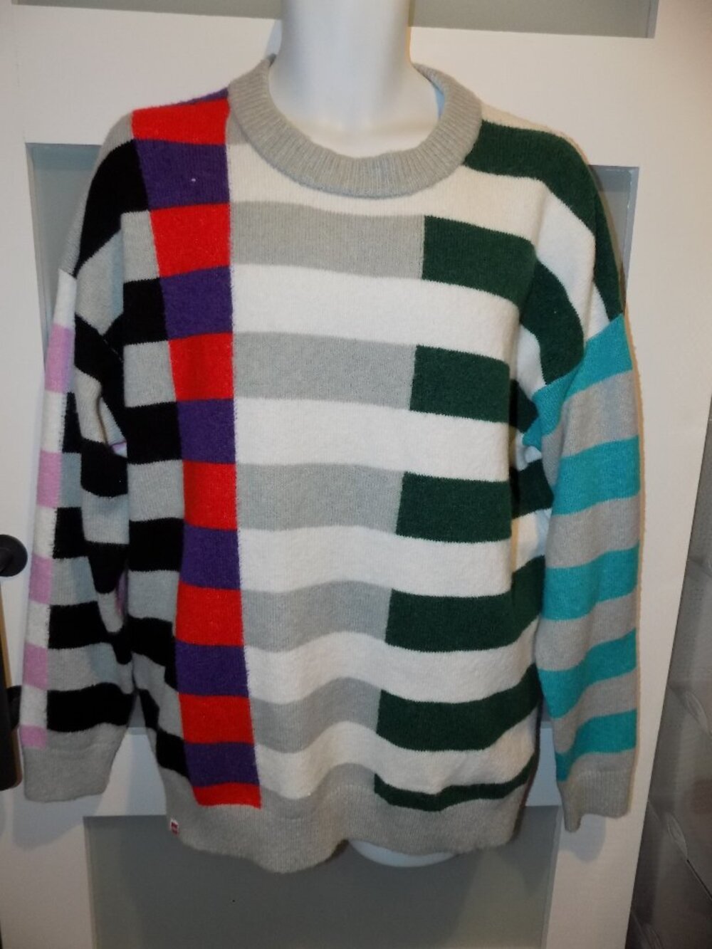 LEGO® Collection x Target Multi Colored Striped Knit Crewneck Sweater Size L Men